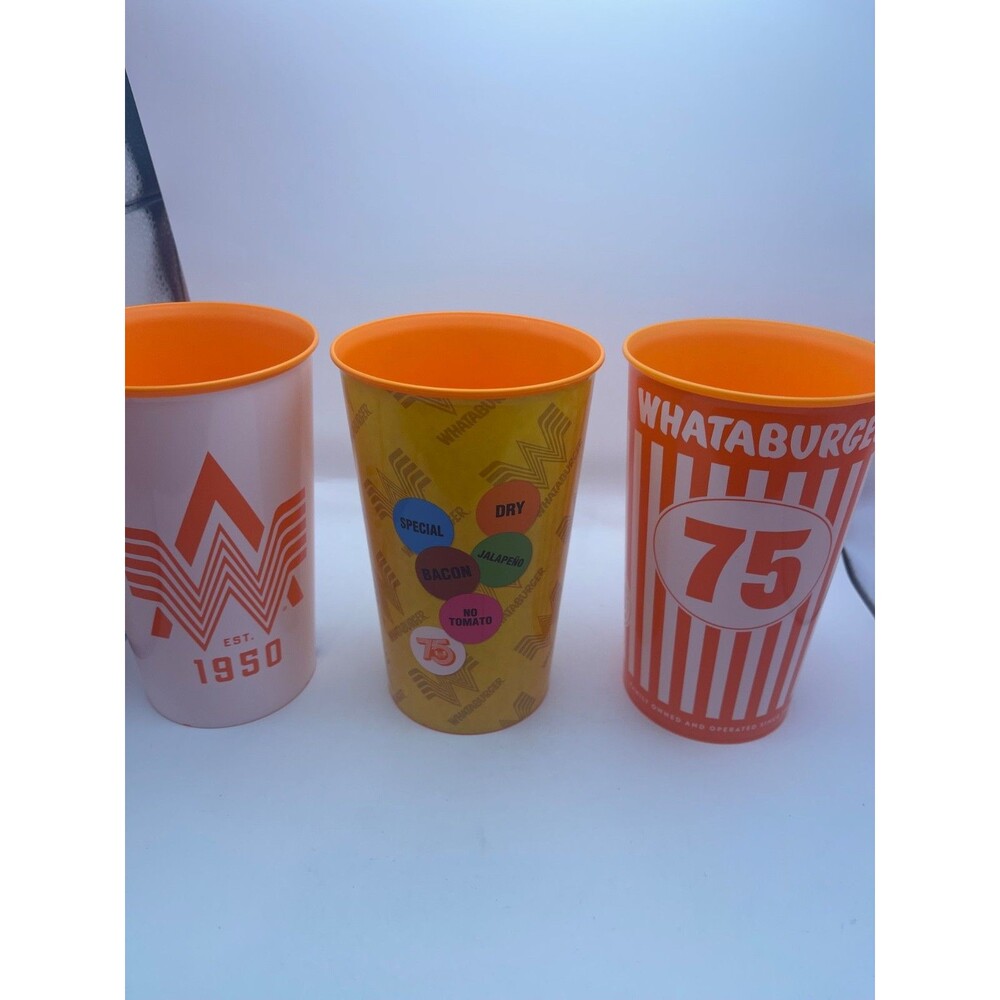 Whataburger 75th Anniversary Cups Full Set 9 Limited Collector 32oz